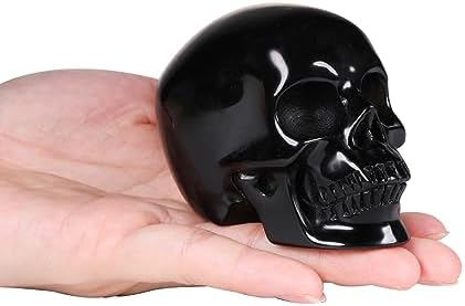 MRSKULL 25 Inch Halloween Crystal Skull Statue
