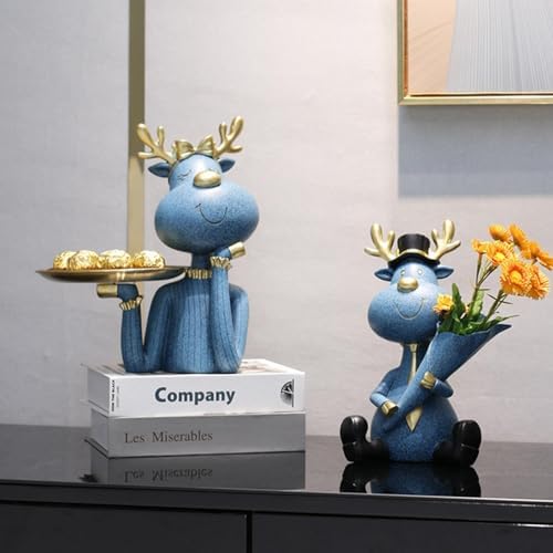 Wood Tray Statues Key Holder for Home Decor