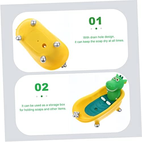 MAGICLULU Funny Dinosaur Soap Box Sponge Storage Holder 1