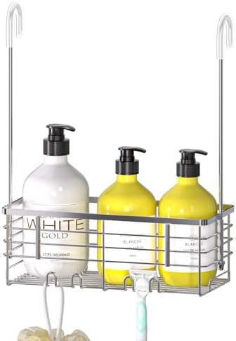 DELLAN Hanging Shower Caddy with 4 Hooks