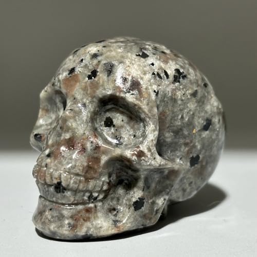 Natural Yooperlite Crystal Skull Hand Carved Statue