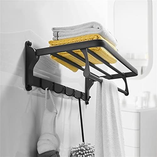 60CM Black Wall-Mounted Towel Rack