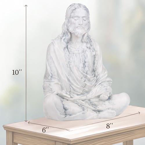 Peace of Christ 10 Inch Marble Statue - Spiritual Decor