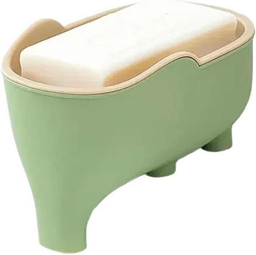 YOYDHVMKR Soap Dish Double Layer Elephant Design