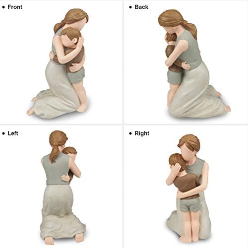 Mother and Son Figurines Statues Ivory
