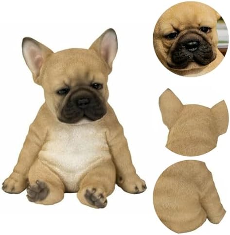 Miniature Dog Statue - Resin Home Decor Sculpture for Bookshelves