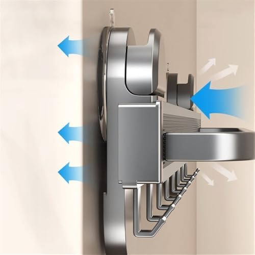 Extendable Suction Cup Towel Rack with Rod and Hooks