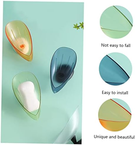 Ciieeo 3pcs Soap Dish Suction Cup Holder for Bathroom