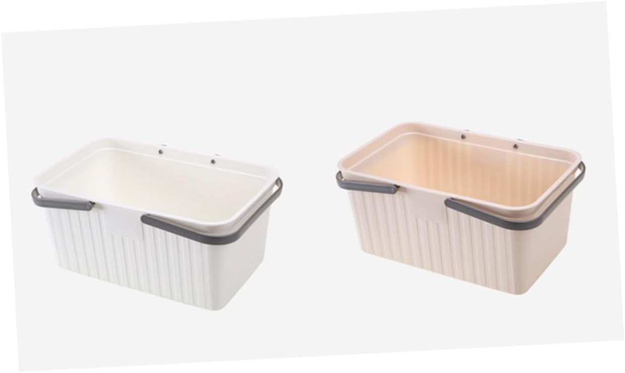 CANIGHT Portable Shower Basket with 2 Handles for Bathroom Storage