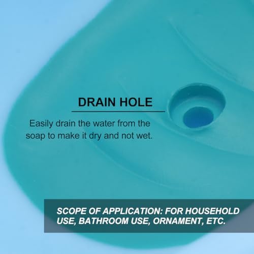IMIKEYA Cute Bathtub Shaped Soap Dish - Sky Blue