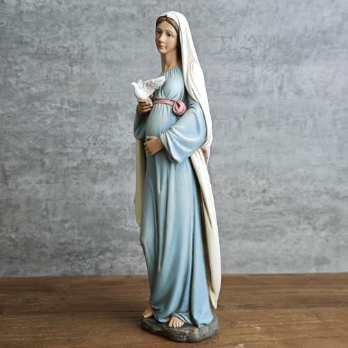 BC Catholic Pregnant Mary Statue 84 Inch Hand Painted
