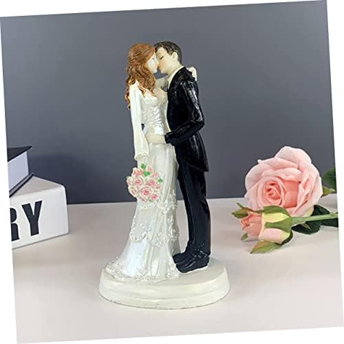 HOOTNEE Wedding Bride Groom Statue Cake Topper Couple Figurine