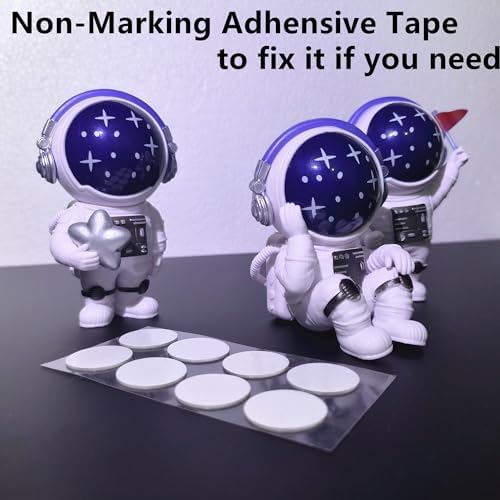 Blue Stars Astronaut Statues Resin Space Decor Figurines