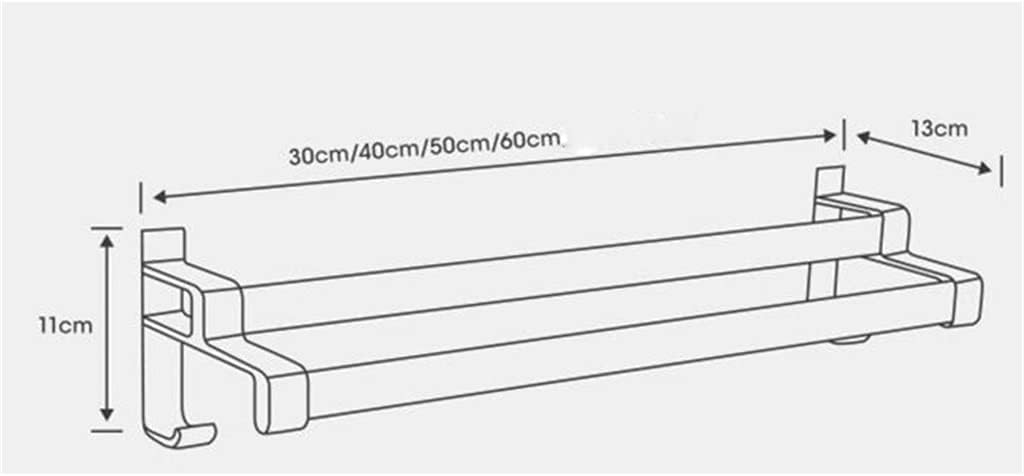 Elegant Wall-Mounted Towel Rack 50CM