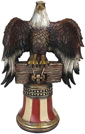 Ebros Independence Day Liberty Bell Eagle Decor Figurine