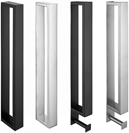 Stainless Steel Bathroom Towel Rack with Hook and Shelf