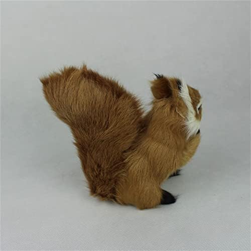 Cute Desk Statue - Plush Squirrel Home Decor Figurine