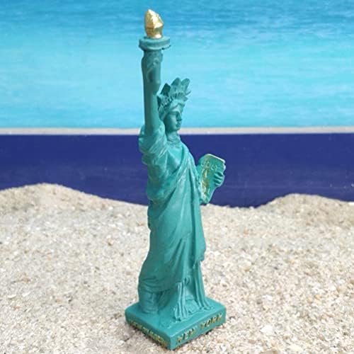 PRETYZOOM 12cm Statue of Liberty Resin Figurine