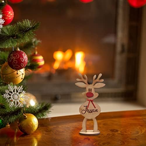 Miniature Reindeer Statue Figurine Home Decor Accent