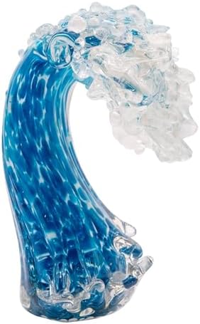 Dale Tiffany Art Glass Sculpture 85 Inch Tall Laguna Wave 1