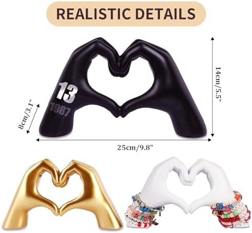 Kityemo Black Heart Gesture Statue Modern Art Sculpture