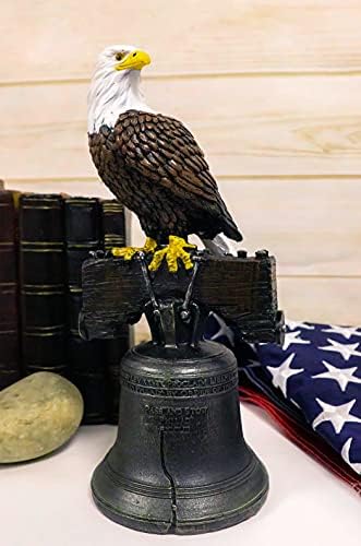 Ebros Independence Day Liberty Bell Eagle Figurine 1