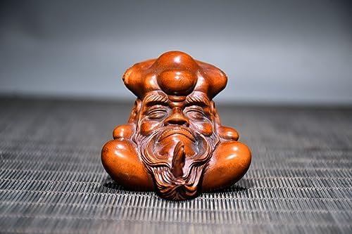 LimpaC Handmade Boxwood Bodhidharma Statue