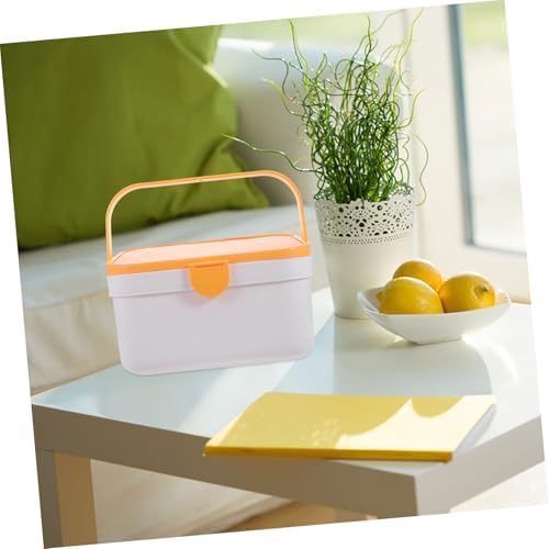 KOMBIUDA Plastic Medicine Cabinet Organizer with Handle