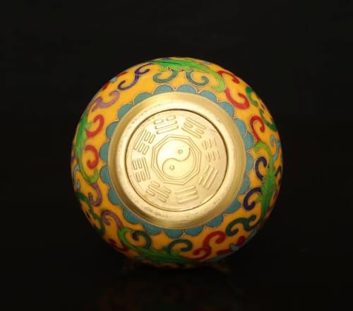 Julrybox Feng Shui Gourd Brass Wu Lou Statue
