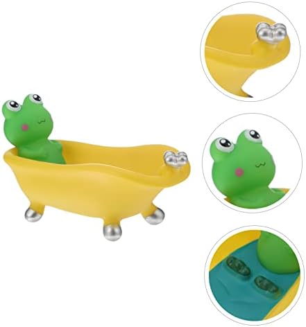 Frog Shape Drain Soap Dish for Bathroom Decor
