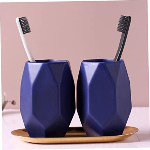 PRETYZOOM Ceramic Toothbrush Cup Holder for Home Travel