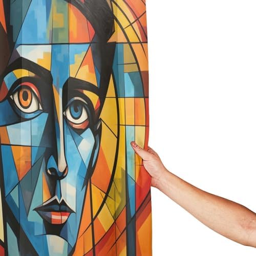 DAOWANGZUO Boy Face Shower Curtain Set