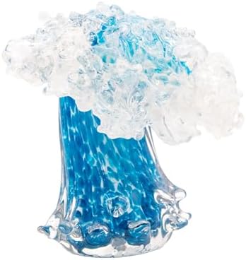 Dale Tiffany Art Glass Sculpture 85 Inch Tall Laguna Wave 1