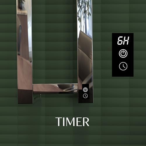 COZYBASE Heated Towel Rack with Timer and Storage