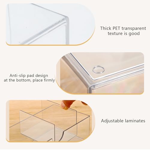 Klmnop 3 Pack Medicine Cabinet Organizer Clear