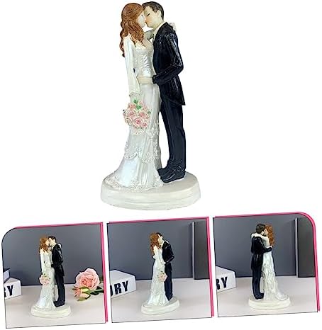 HOOTNEE Wedding Bride Groom Statue Cake Topper Couple Figurine