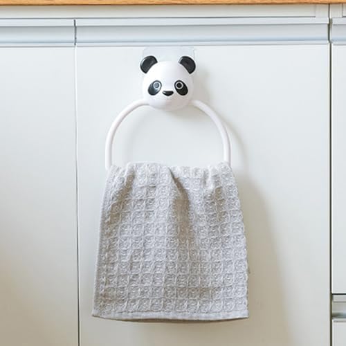 Holibanna 3pcs Wall Mounted Towel Rack with Cartoon Design