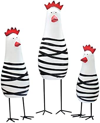 Notakia Wooden Rooster Home Decor Set of 3