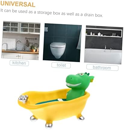 BRIGHTFUFU Sponge Soap Holder with Dinosaur Design
