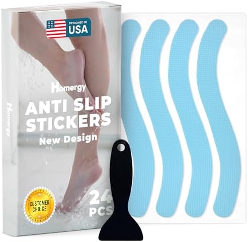 Homergy Anti-Slip Shower Stickers 24 PCS Blue
