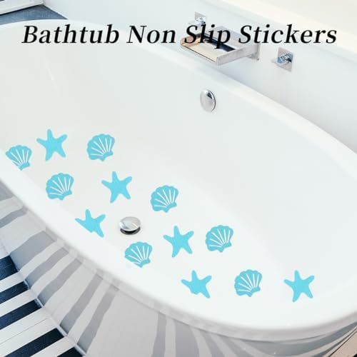 48PCS Bathtub Non-Slip Stickers Set with Scraper