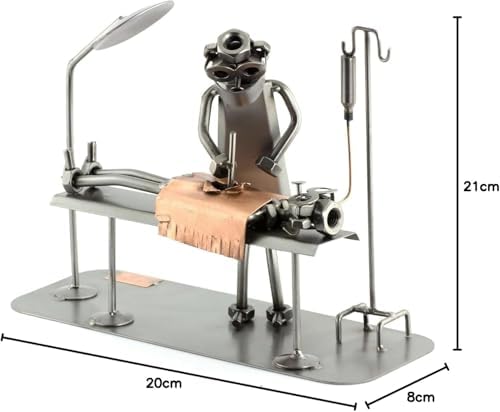 Handmade Surgeon Sculpture Nuts Bolts Figurine Germany