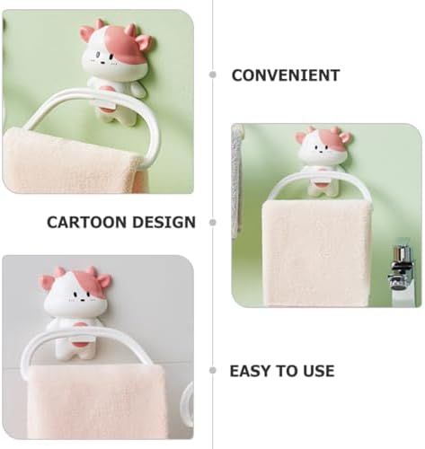 HAKIDZEL Hanging Towel Rack Cartoon Design for Bathroom