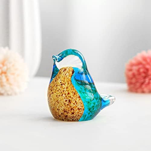 LONGWIN Handmade Glass Bird Figurine Sculpture