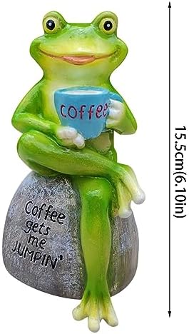 Sitting Frog Garden Statue - Home Decor Figurine 1