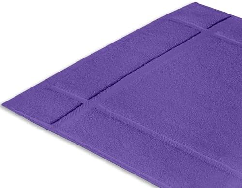 Ample Decor Cotton Bath Mat - 34x20 Inches Purple