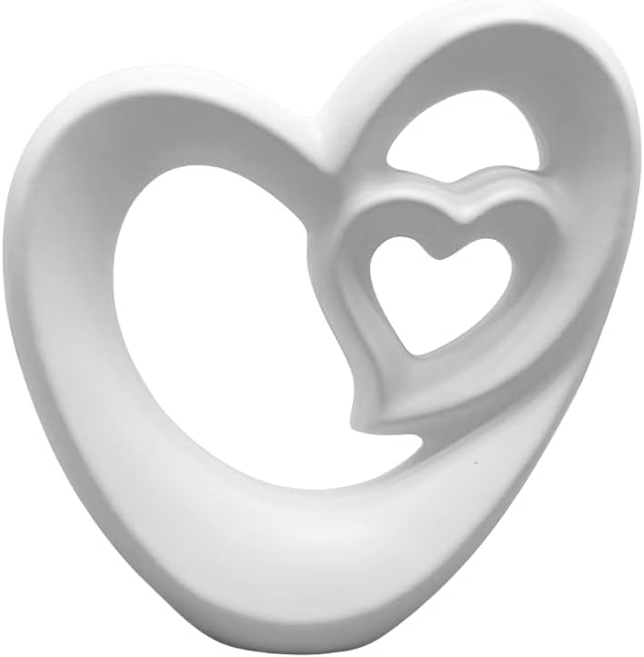 Anding Home Statue Double Heart Abstract Art Sculpture