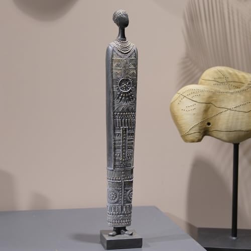 Guichifun African Tribal Lady Statue Home Decor