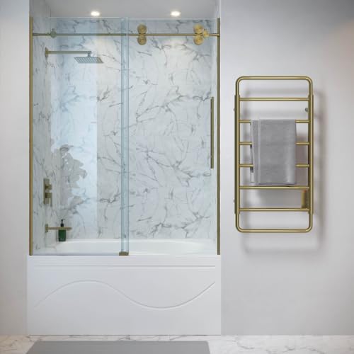 Swiss Madison Ivy 8-Bar Electric Towel Warmer Brushed Gold