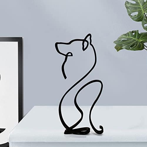 Minimalist Dog Statue Small Figurine Home Decor